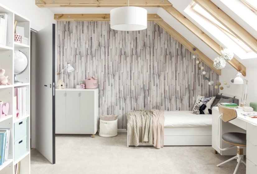 Interiérový obkladový panel Vilo MOTIVO Fun - Wood Stripes  |balení 4 ks|