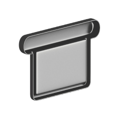 Lakované okapové čelo žlabu SQUARE 120 mm