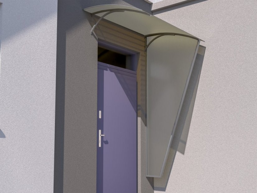 Boční stěna L-160 pravá světle šedá / kouřová