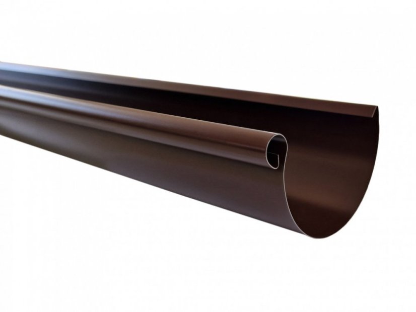 Lakovaný okapový žlab 333 mm - Rozměr: 2 m x 333 mm, Barva: RAL 8017 hnědá