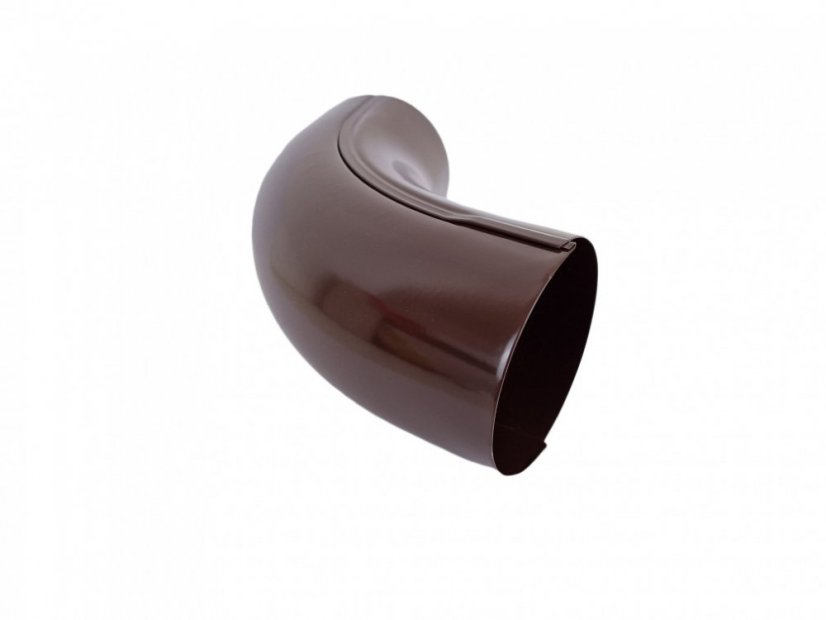 Lakované okapové koleno 72° 80 mm - Barva: RAL 8017 hnědá