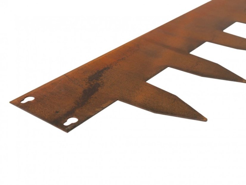 Neviditelný obrubník Corten - Rozměr: 17 x 100 cm