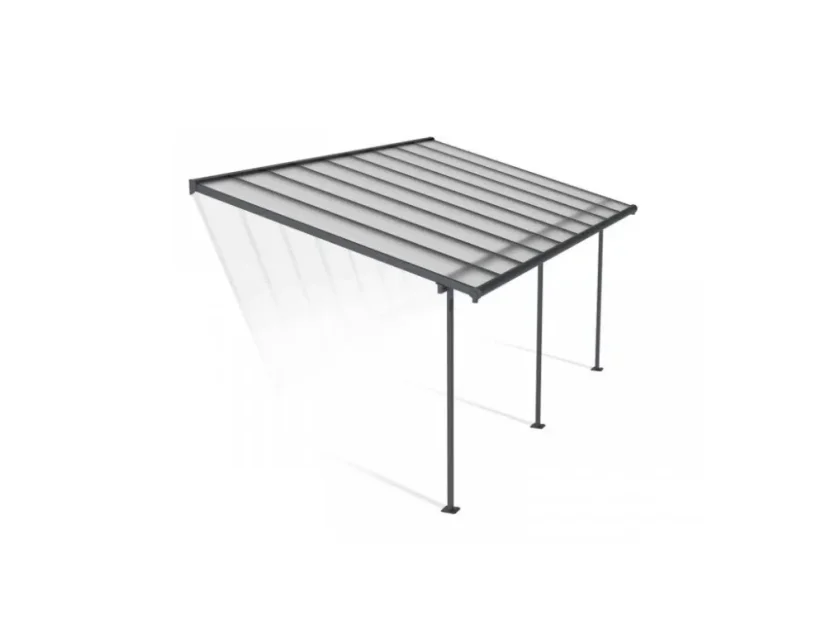 Hliníková pergola Sierra - antracit - Rozměr: 2,95 x 5,55 m